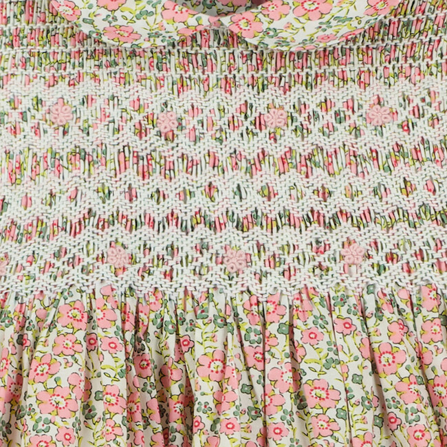 Kew Hand-Smocked Floral Baby Dress, Multicolors - Dresses - 3