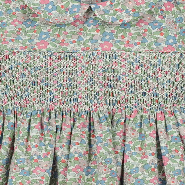 Highgate Smocked Floral Girls Dress, Multicolors - Dresses - 3