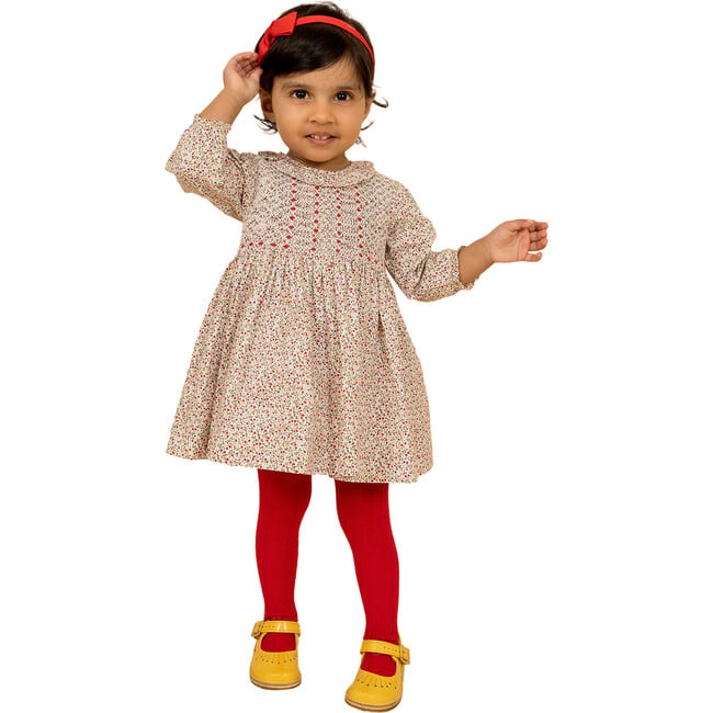 Dover Hand-Smocked Floral Baby Dress, Multicolors - Dresses - 4