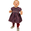Paddington Hand-Smocked Tartan Baby Dress, Red - Dresses - 4