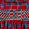 Richmond Smocked Tartan Girls Dress, Red - Dresses - 3