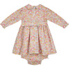 Alyssa Hand-Smocked Liberty Floral Print Baby Dress, Red - Dresses - 2
