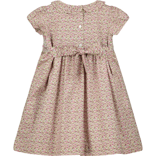 Brighton Hand-Smocked Floral Girls Dress, Multicolors - Dresses - 2
