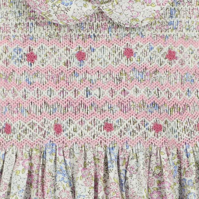 Bond Street Hand-Smocked Floral Baby Dress, Multicolors - Dresses - 3