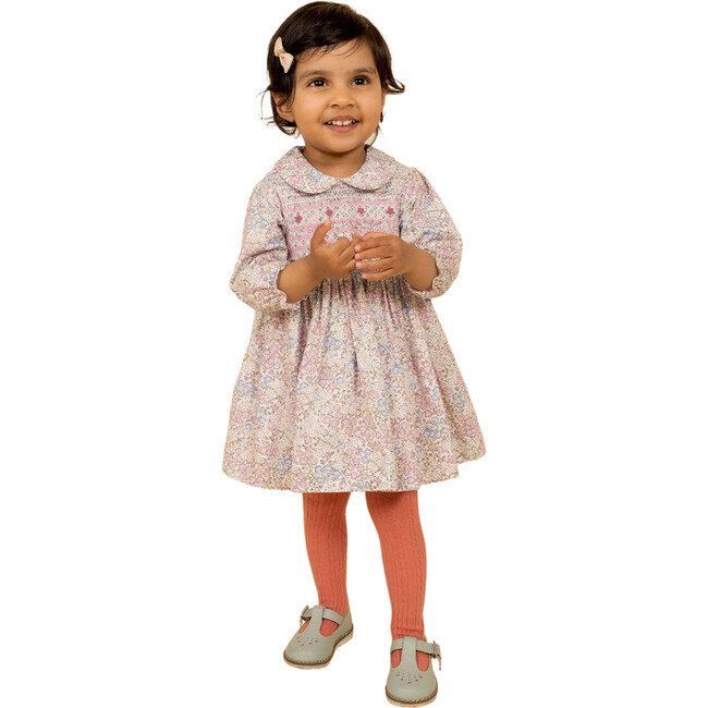 Bond Street Hand-Smocked Floral Baby Dress, Multicolors - Dresses - 4