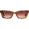 Ruby Sunglasses, Dark Tortoise Stripe - Sunglasses - 1 - thumbnail