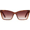 Sally Sunglasses, Dark Tortoise Stripe - Sunglasses - 1 - thumbnail