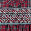 Queen’s Park Hand-Smocked Tartan Baby Dress, Red & Blue - Dresses - 3