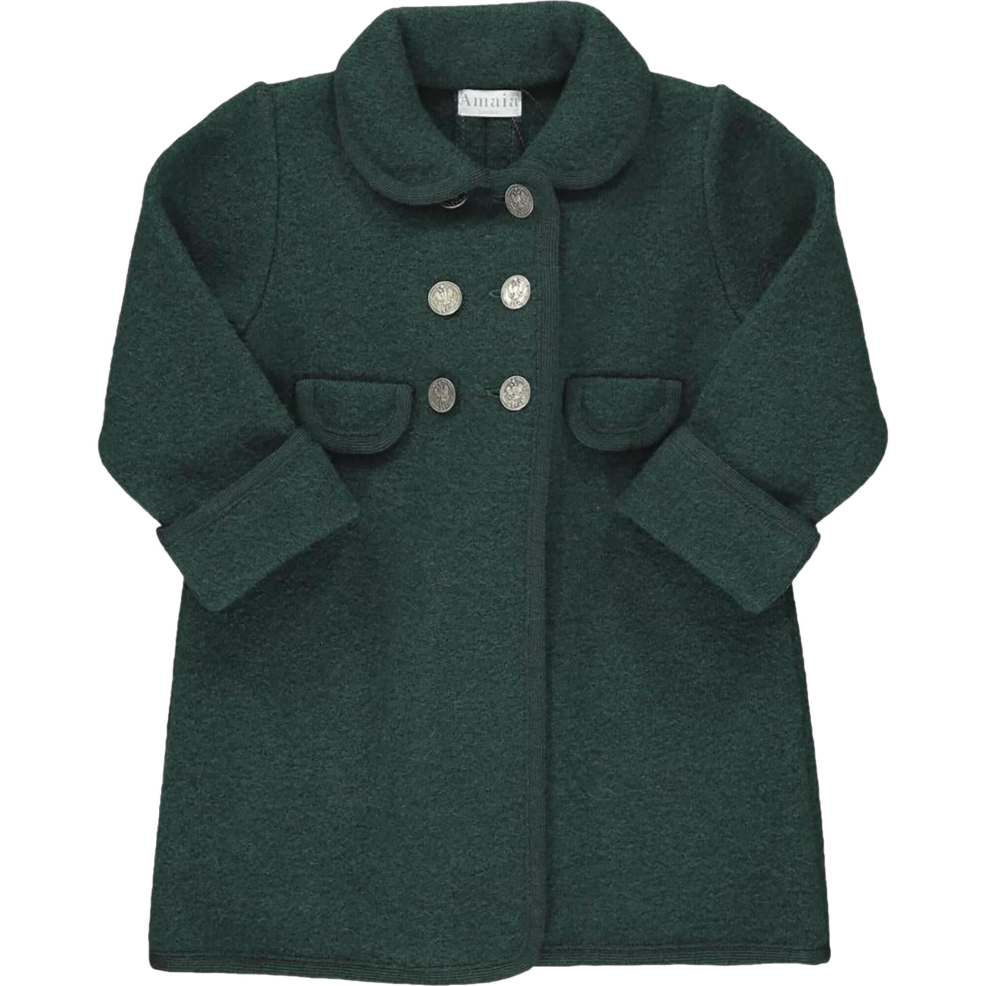 Razorbil Austrian Wool Coat, Green - Coats - 1