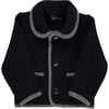 Redwink Austrian Wool Piped Jacket, Navy & Grey - Jackets - 1 - thumbnail