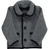 Redwink Austrian Wool Piped Jacket, Grey - Jackets - 1 - thumbnail