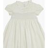 Moohren Mini Floral Print Smock Dress, Dusty Blue - Dresses - 4