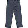 Albus Twill Elasticated Waist Classic Pants, Blue - Pants - 1 - thumbnail