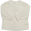 Amelia Baby Mini Floral Print Blouse, Dusty Pink - Blouses - 1 - thumbnail