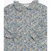 Amelia Isla Rose Liberty Print Ruffle Collar Blouse, Blue - Blouses - 3