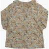 Amelia Floral Print Ruffle Collar Blouse, Multicolors - Blouses - 3