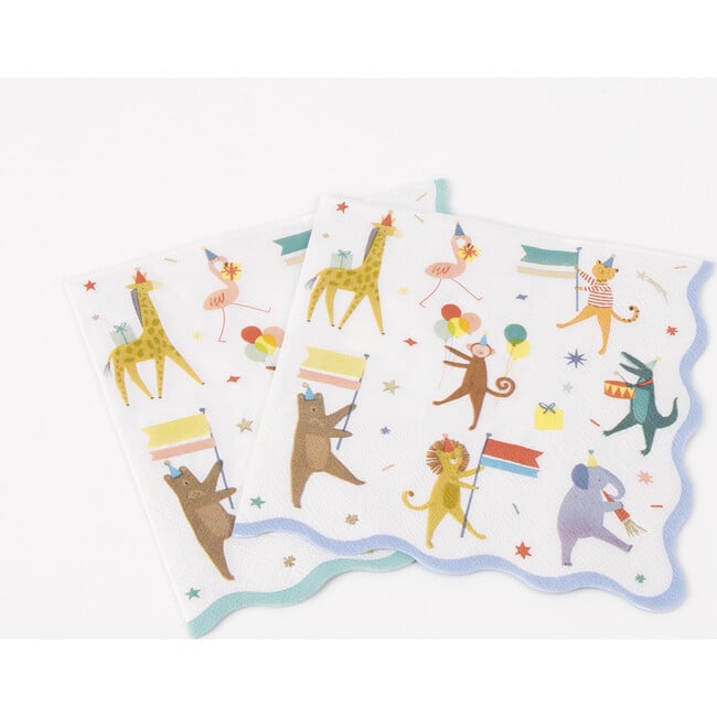 Animal Parade Large Napkins - Party - 4