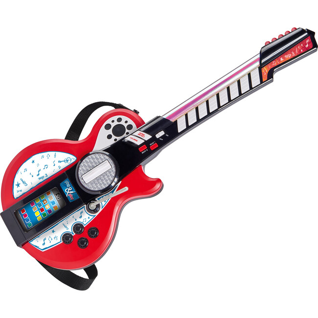 Simba Toys My Music World I-Light Plug and Play Light Guitar, Multicolor