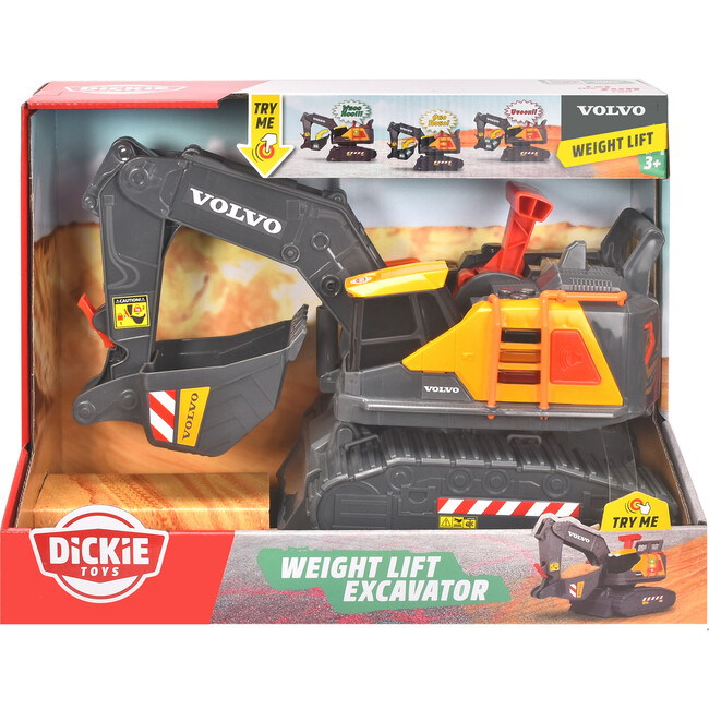 Dickie Toys - 12 Inch Volvo Excavator Construction Toy Truck - Transportation - 2