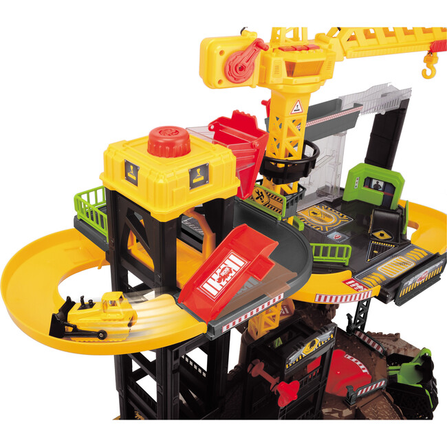 Dickie Toys - Construction Playset With 4 Die-Cast Cars - Transportation - 3