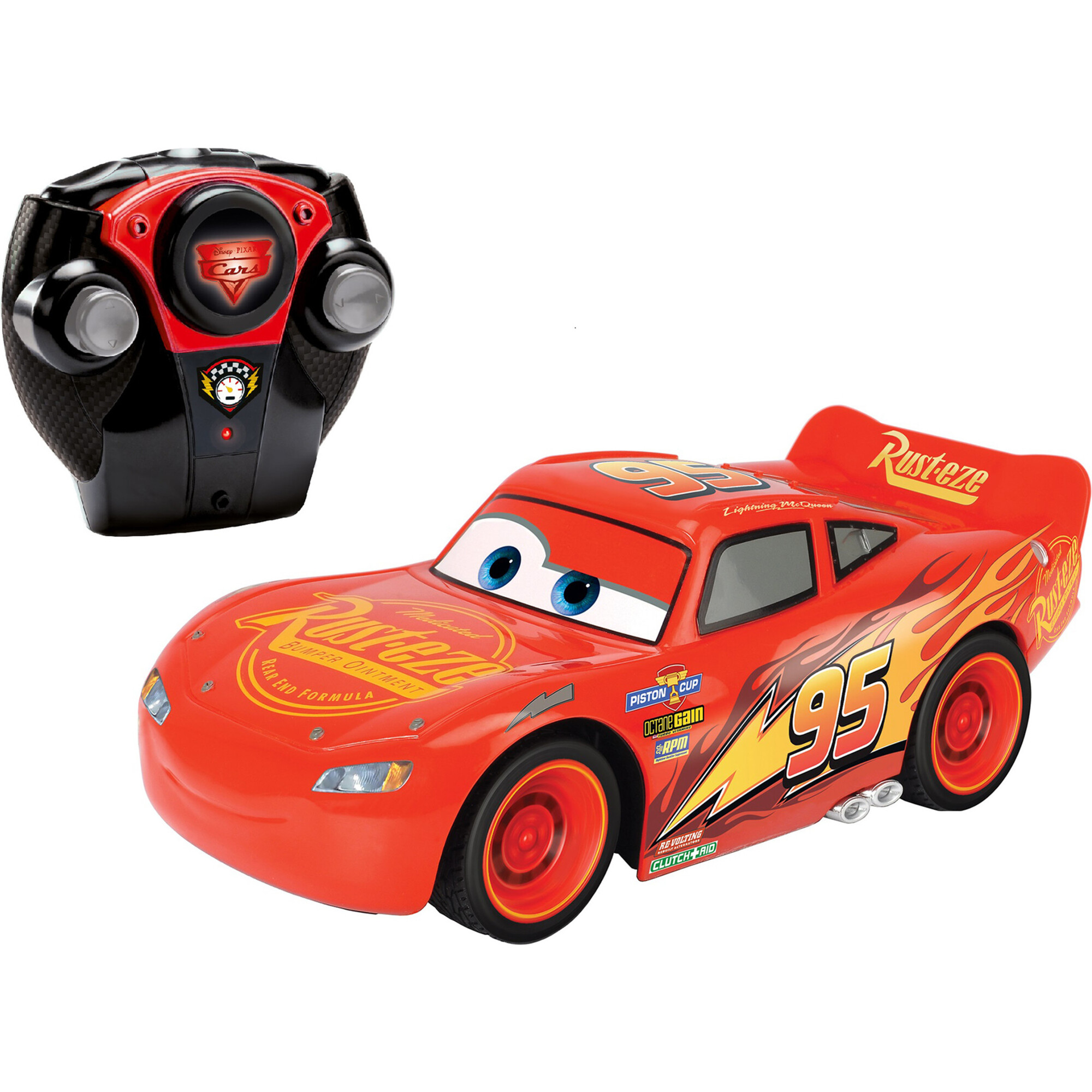 1 24 Scale Disney Pixar Lightning McQueen Crash Car Radio Controlled Toy Car Jada Toys Vehicles Trains Maisonette