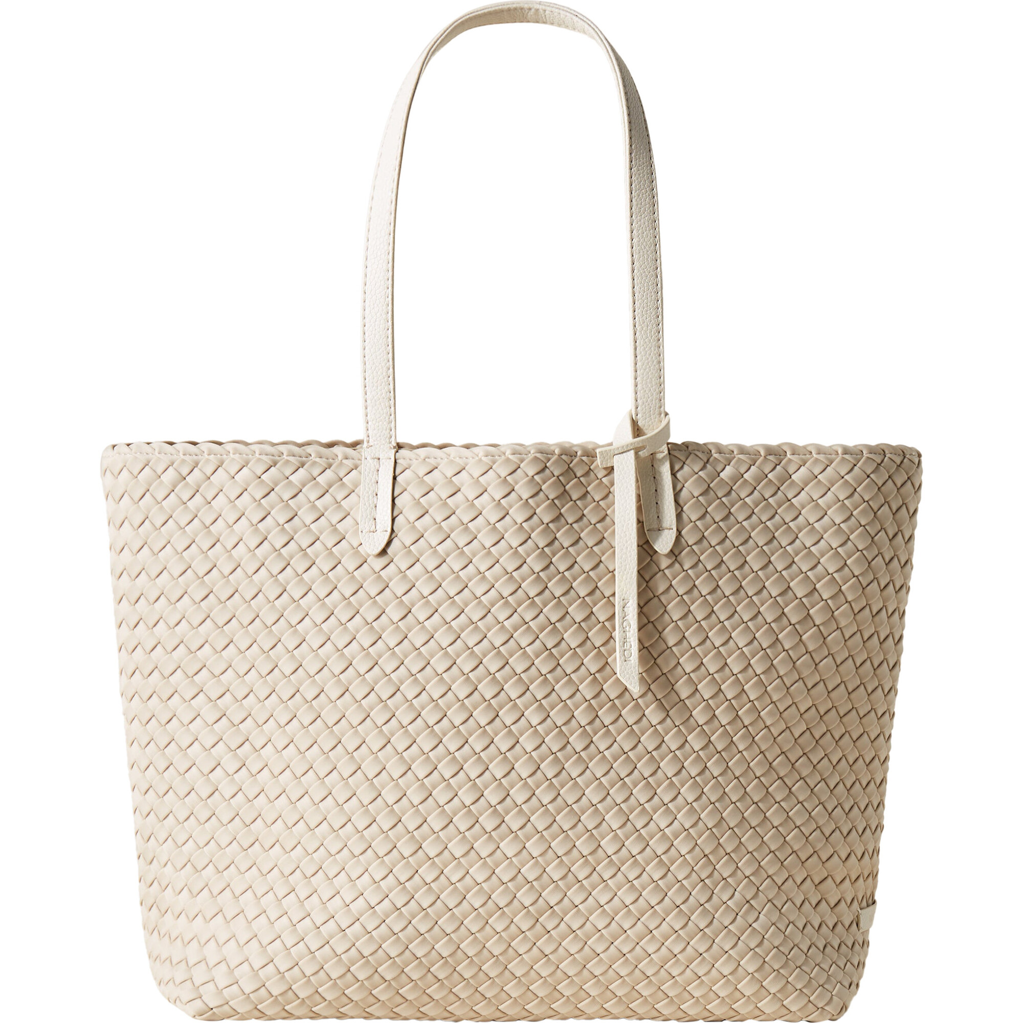 Women's Jetsetter Small Handwoven Tote, Ecru - OS - Bags - 1