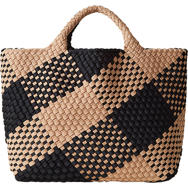 Women's St. Barths Medium Handwoven Tote Plaid, Cabana - OS