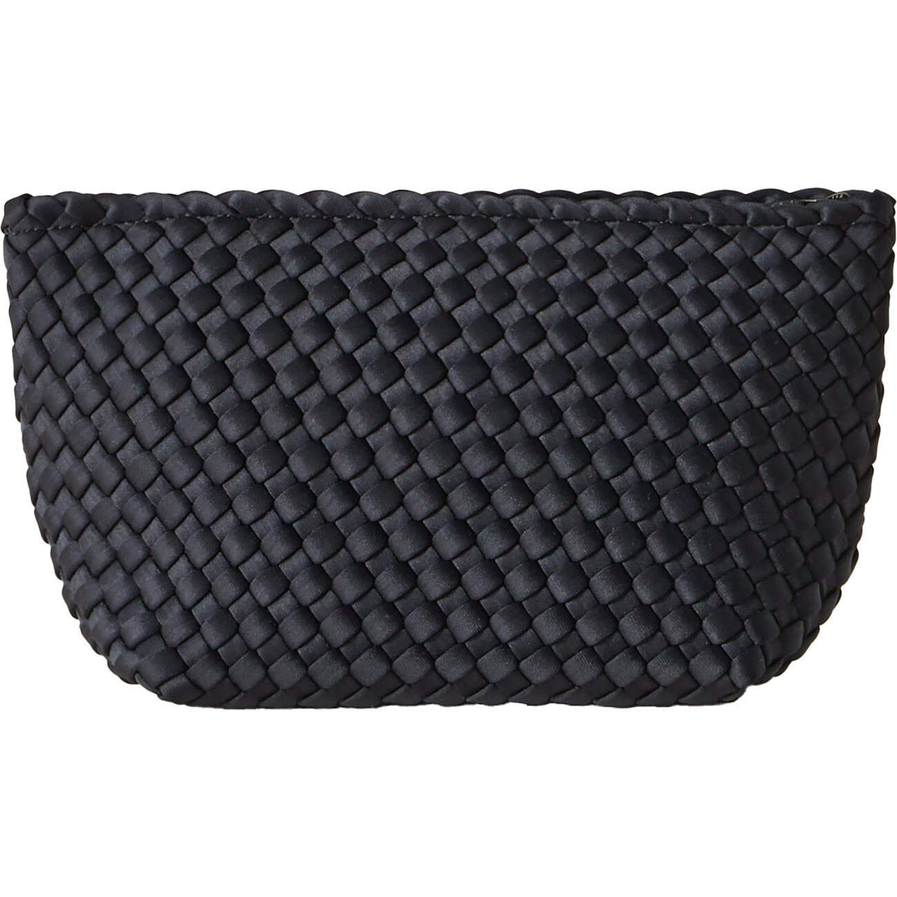 Women's Portofino Medium Handwoven Cosmetic, Onyx - OS