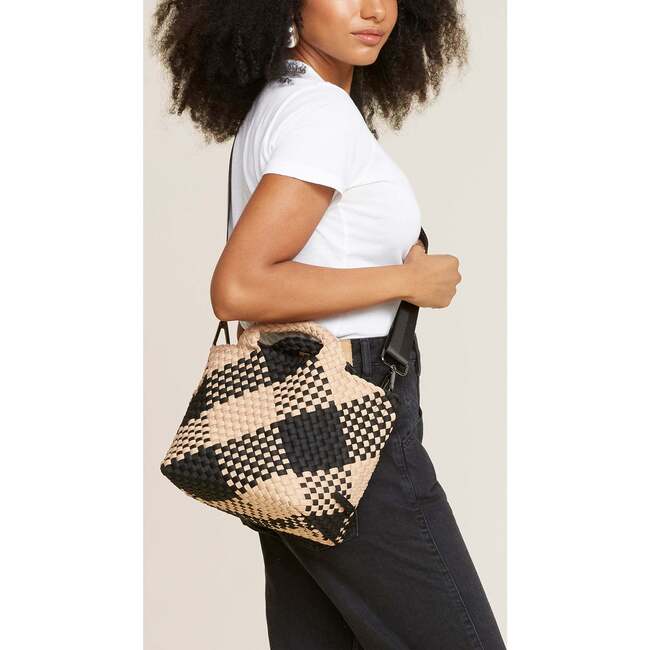 Women's St. Barths Small Handwoven Tote Plaid, Cabana - OS - Bags - 3
