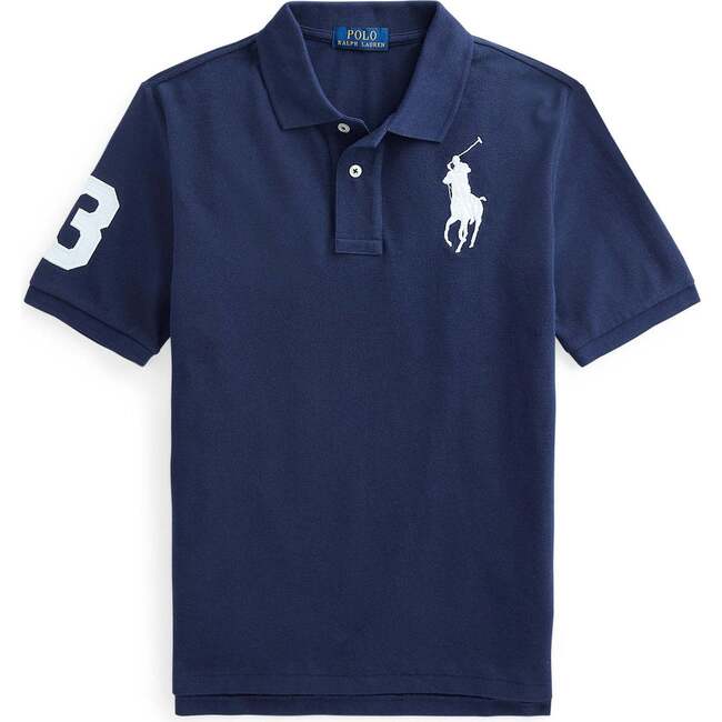 Logo Patch Jr Polo, Navy - Polo Shirts - 1