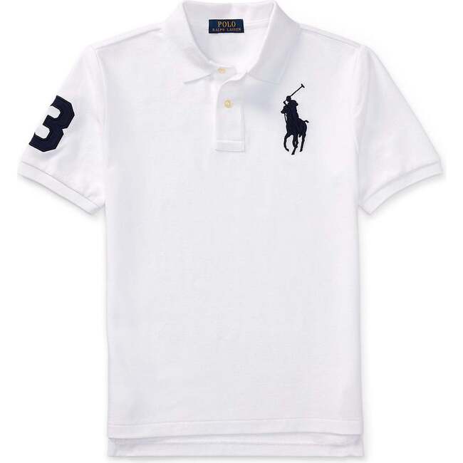 Logo Patch Jr Polo, White