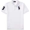 Logo Patch Jr Polo, White - Polo Shirts - 1 - thumbnail