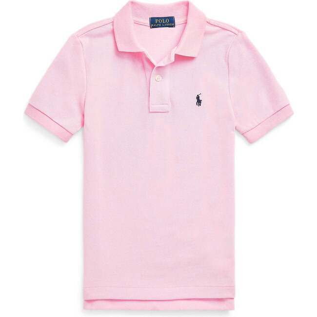 Logo Cotton Polo, Pink - Polo Shirts - 1