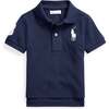 Logo Patch Polo, Navy - Polo Shirts - 1 - thumbnail