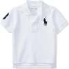 Logo Patch Polo, White - Polo Shirts - 1 - thumbnail