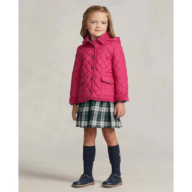 Quilted Shell Jacket, Pink - Jackets - 2
