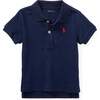 Logo Cotton Polo, Navy - Polo Shirts - 1 - thumbnail