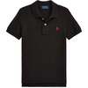 Logo Cotton Polo, Black - Polo Shirts - 1 - thumbnail