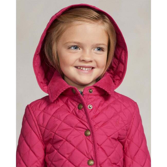 Quilted Shell Jacket, Pink - Jackets - 3