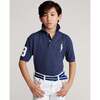 Logo Patch Jr Polo, Navy - Polo Shirts - 3