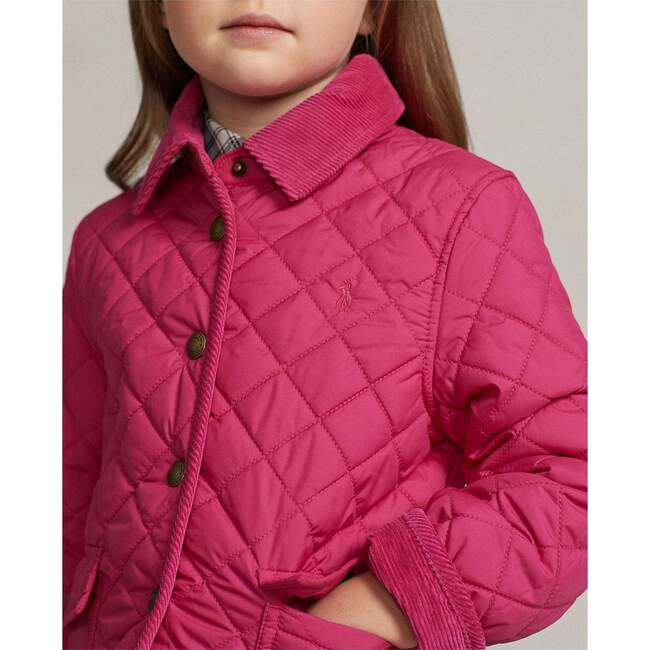 Quilted Shell Jacket, Pink - Jackets - 4