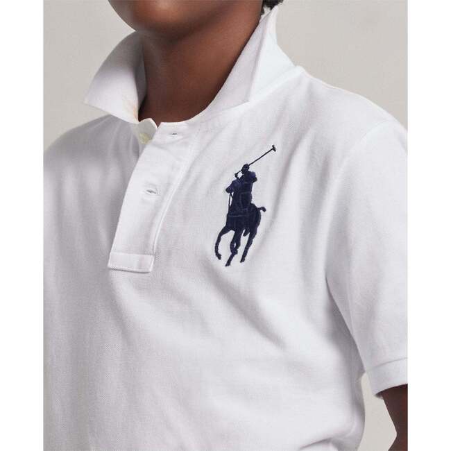 Logo Patch Jr Polo, White - Polo Shirts - 5