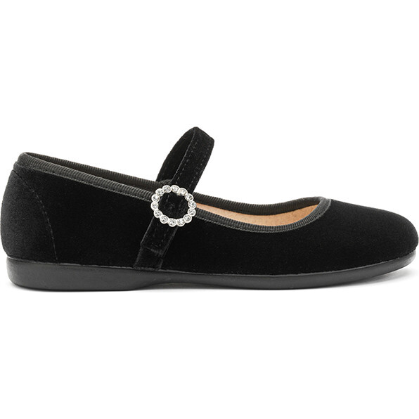 Holiday Velvet Mary Janes, Black - Mary Janes - 1