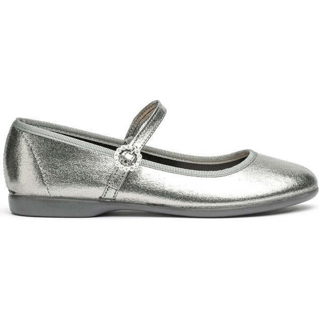 Holiday Mary Janes, Silver Shimmer