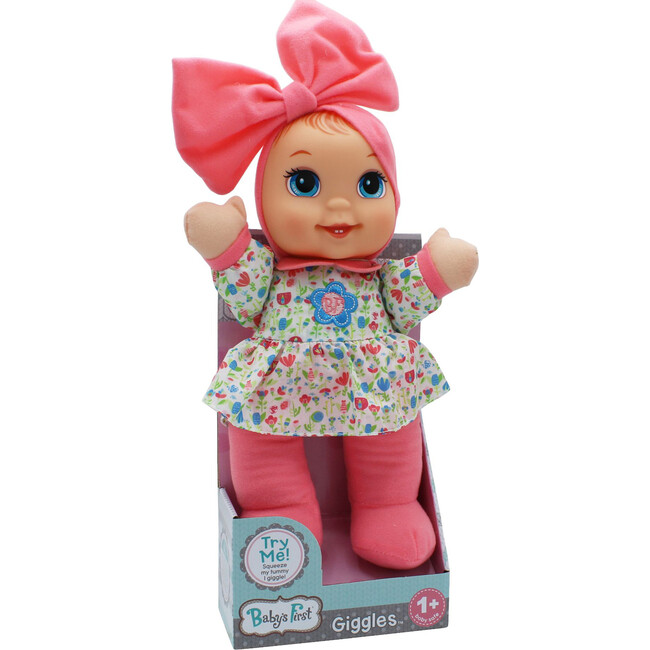 Baby's First Giggles Baby Doll Toy with Floral Top