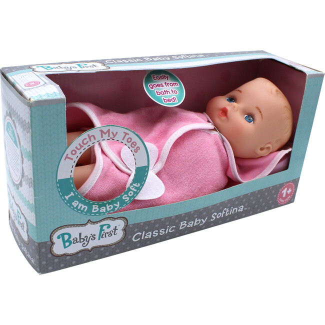 Baby's First Bathtime with Softina Pink Toy Doll