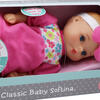 Goldberger Doll Baby's First 11" Classic Softina with Pink & Foral Jumper & Headband - Dolls - 3