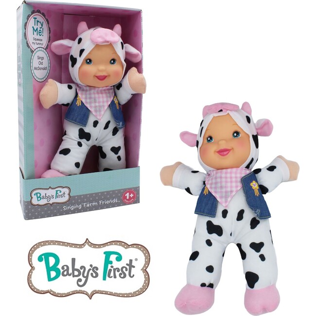 Goldberger Doll Baby's First Farm Animal Friends Cow Bi-Lingual (English/Spanish) - Dolls - 4