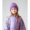 Ww Applique Rib Knit Beanie, Purple - Hats - 2