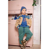 Ww Applique Rib Knit Beanie, Blue - Hats - 2